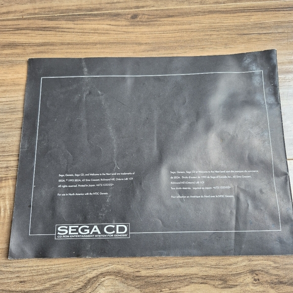 Sega Users Guide /Manual - Picture 2 of 7